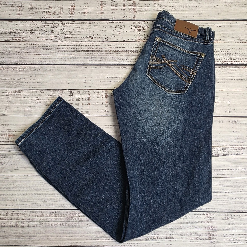 Wrangler 20X Jean Men 29X32 Style 44 Slim Straight Cowboy Western Dark Wash